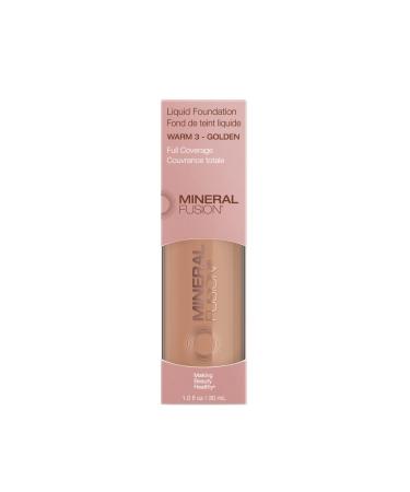 Mineral Fusion Liquid Foundation Warm 3 - 1 Fl Oz | Natural Coverage & Eco-Friendly - Buy Online on GoSupps.com
