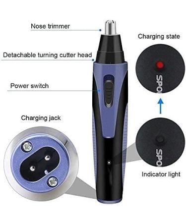 Premium Waterproof Nose Hair Trimmer Scissors - Stainless Steel Rechargeable & Portable for Men & Women - Smooth & Precise Grooming - Buy Online on GoSupps.com