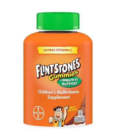 Flintstones Immunity Support + C Children's Multivitamin Gummies 150 ea - 2pc