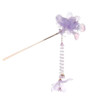 Abaodam Womens Hair Accessories Flower Hair Sticks Japanese Chinese Hair Chopsticks Crystal Flower Buns Hair Vintage Retro Ancient Hair Hair Fork Hair Styling Tool v Flower Hair Accessories