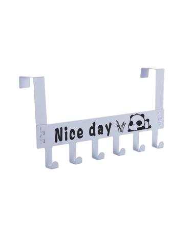 Hook Storage Rack Heavy Duty Organizer Rack Clothes Hanger Racks Over Door Holder Nail Shelf medium White