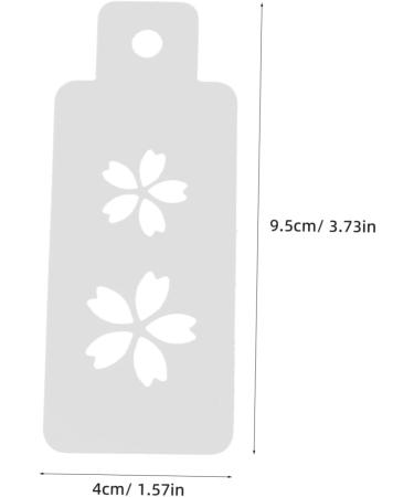 IWOWHERO 1 Set Hanfu Forehead Patch Facial Painting Stencils Mini Makeup Puff Birth Stencil White Pvc - Buy Online on GoSupps.com