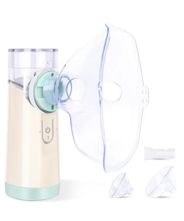 MTYLUIG Portable Nebulizer Machine for Adults and Kids Handheld Mesh Nebulizer of Cool Mist for Breathing Problems Used at Home Office Travel