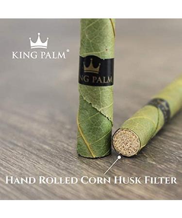 King Palm Slim Size Natural Pre Wrap Palm Leaf Cones | 25 Pack | Corn Husk Filter | Organic Prerolled Cones - Buy Online on GoSupps.com