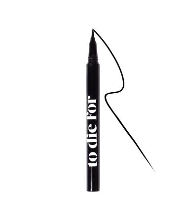 KRASH KOSMETICS KRASH KOSMETICS To Die For Carbon Black Liquid Eyeliner - 24-hour long-lasting waterproof formula - Fine-tip felt applicator - Vegan and Cruelty-Free