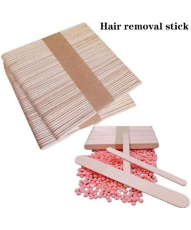 50 Pack Wooden Spatula for Hair Removal - Birch Waxing Sticks & Disposable Cosmetics Applicators - Buy Online on GoSupps.com