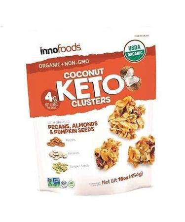 Coconut Clusters with Pecans, Almonds & Pumpkin Seeds - Organic Snack Pack (2) - Buy Online on GoSupps.com
