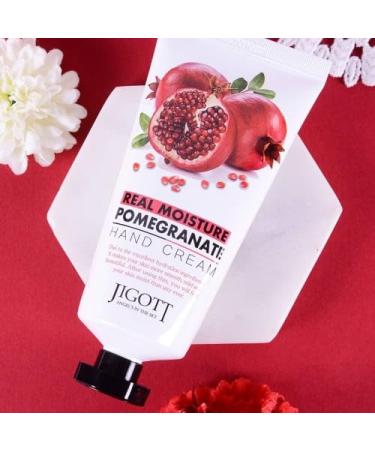 JIGOTT Real Moisture Hand Cream 100ml - Pomegranate | Best Nourishing Hand Care for Dry Skin - Shop Internationally - Buy Online on GoSupps.com