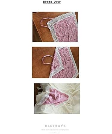 Handmade Adult Bib Scarf 2 Pack - Fashionable Lace Handkerchief Women Scarf, White Mix Blue, 20x20 inch - Buy Online on GoSupps.com