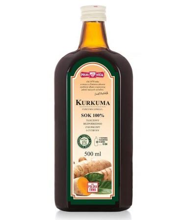 Turmeric juice without sugar 500 ml Polska Roza