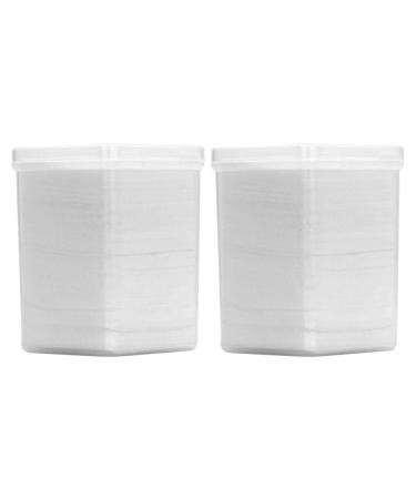 Minkissy 2 boxes cleaning pads Wipeds for nail polish remover lint -free towels nail polish remover cotton pads nail cleaning pad lint -free nail towels nozzle white eyelash