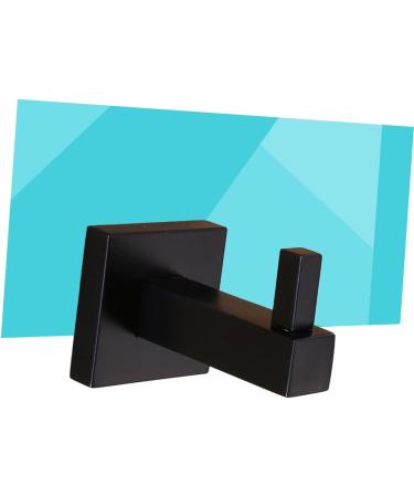 Alipis 2pcs Towel Hook Wall Mounted Towel Holder Coat Hook Towel Hanger Clothes Hook Accessories Matte mediumx2pcs Blackx2pcs - Buy Online on GoSupps.com