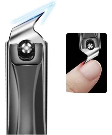 Nail Clippers Splash Resistant Stainless Steel Nail Clippers Nail Clippers Nail Cleaning and Enhancement Tools Toenail Clippers (Color : Black Flat-L) - Buy Online on GoSupps.com