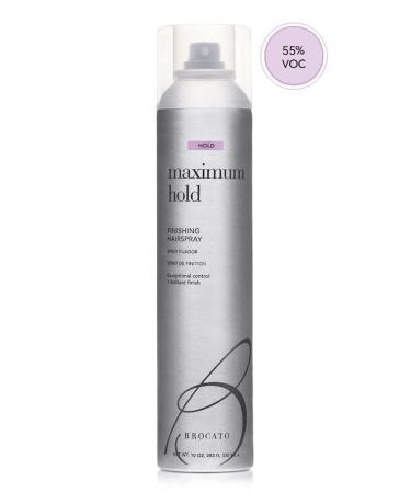 Brocato Maximum Hold Finishing Hairspray 10oz - Exceptional Control and Brilliant Finish - For All Hair Styles - Buy Online on GoSupps.com