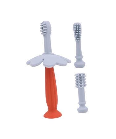 Beaupretty 1 Box Mouth cleaner Children's toothbrushes tooth cleaning tools Mundspfleiensten Silicon toothbrush Infant toothbrushes 1 piece (1 -pack) light blue