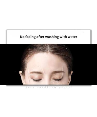 Explosive Four Forked Eyebrow Pencil Waterproof Sweatproof Durable Wild Eyebrow Non Smudging (04# Grey Brown) 04 # Grey Brown - Buy Online on GoSupps.com