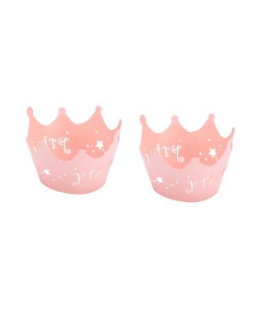 BESTonZON Halloween Decor 24pcs Pink Paper Cups Wrapping Halloween Decoration