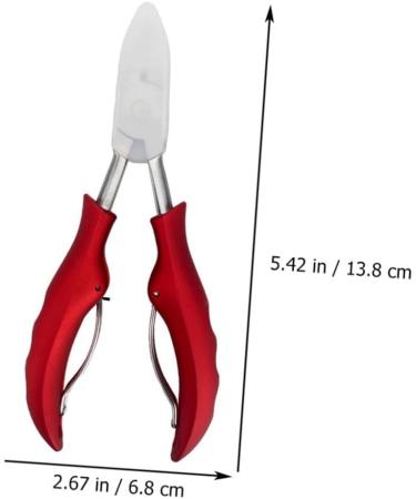 HAPINARY Nail Trimmer 1pc Nail Clippers Nail Salon Nail Art Tool Skin Pliers Needle Nose Pliers Nail Care Kit Pedicure Tools Toe Clippers for Seniors Stainless Steel Red Nail File Manicure - Buy Online on GoSupps.com