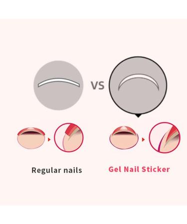 NCTCITY Gel Nail Polish Strips Stickers 20 Full Wraps Semi-Cured Nail Art Sticker Waterproof Self-Adhesive Gel Stickers Decals with Nail File for Cute Women Girls (Wine Red) Bss-0060 - Buy Online on GoSupps.com
