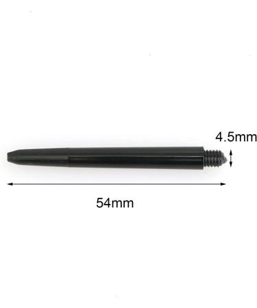 Heyous 2BA Nylon Shaft Dart Accessories - 50 Short Size 48mm Black Pieces - Buy Online on GoSupps.com