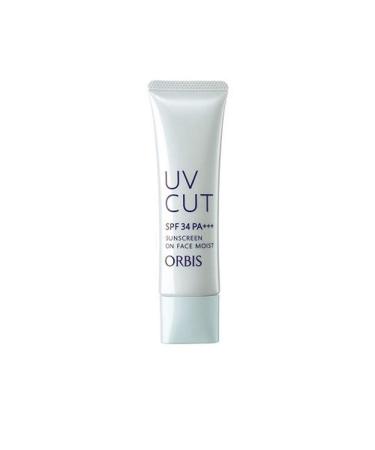 Orbis Sun Screen (R) On Face Moist Uv Cut 35g SPF34 PA+++ (Green Tea Set)