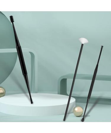 Stainless Steel Ear Wax Pickers | Spiral Ear Curette Tool | XIDAJIE Earpick Wax Remover Spoon | Black - Buy Online on GoSupps.com