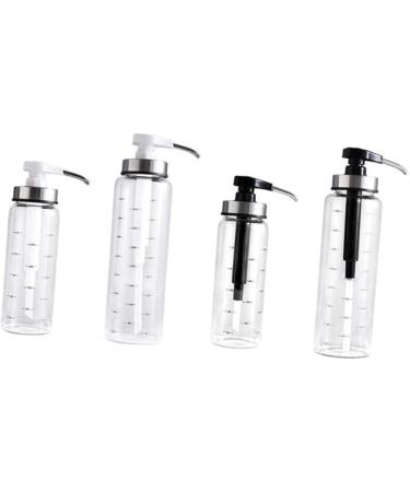 KICHOUSE Clear Container Liquid Condiment Dispenser Honey Dispenser Large Syrup Pump Bottle Jam Container Syrup Server Kitchen Cabinet Empty Glass Oil Container Press Mouth Stainless Steel - Buy Online on GoSupps.com