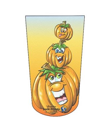 Heal with Appeal Amputee stump sock Halloween Pumpkins Fall Autumn 3 sunset 3Ply stump sock