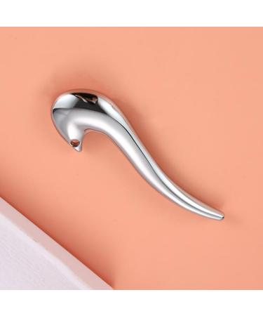 Gua Sha Stainless Steel Massage Device - Facial Scrub for Eye Swelling & Folds | Facelifting Tool - Buy Online on GoSupps.com