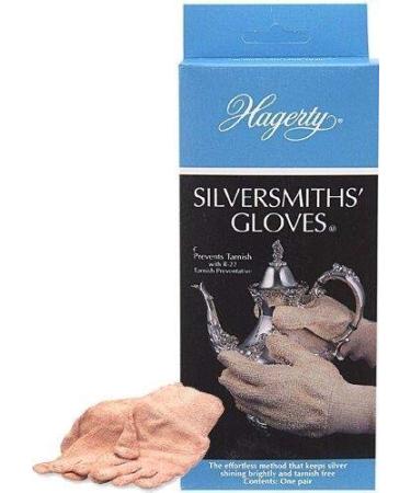 Hagerty Silversmith's Gloves, 1 Pair - Clean, Polish, and Prevent Tarnish