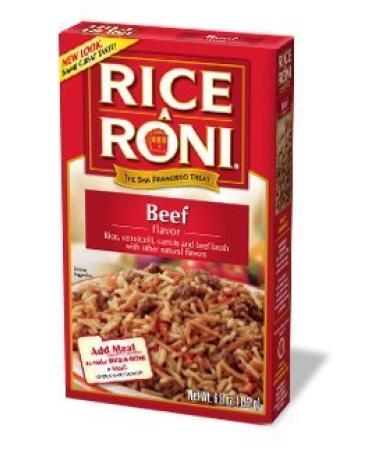 Rice A Roni, Beef Flavored Rice, 6.8oz (Pack of 6)