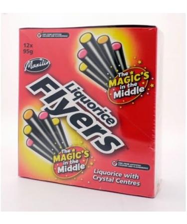 FLYERS Liquorice with Fruit Crystal Centre 75 g (Pack of 12) By TBD365 GIFFTING - Buy Online on GoSupps.com