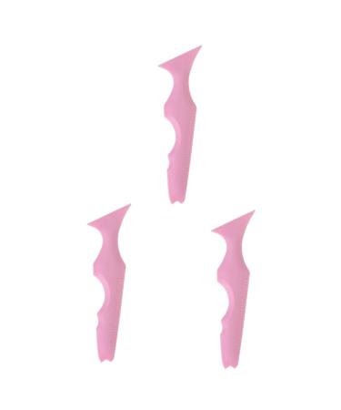 FOMIYES 3pcs Silicone Beauty Ruler Lash Mascara Eyelash Guide Makeup Supply Line Ruler Eyebrow Shape Travel 15X4.15CMx3pcs Pinkx3pcs