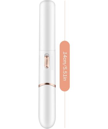 Electric Eyebrow Trimme 1 Set Double Blade Eyebrow Trimmer Pivoting Head Facial Hair Remover with Grooming Comb Eyebrow Shaver Rechargeable Trimmer for Women Eyebrows Lips White - Buy Online on GoSupps.com