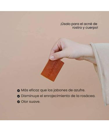 MI REBOTICA | Organic Sulfur Soap | Acne Treatment | Facial Soap for Oily and Acne Prone Skin | Powerful Anti-Acne Cleanser | - Buy Online on GoSupps.com