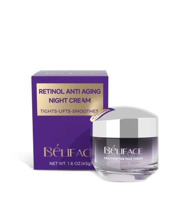 Face Moisturizer For Women Gentle Retinol Cream With Peptide For Anti-Aging Hydrating Facial Moisturizer With Hyaluronic Acid Niacinamide & Ceramides Night Repair For All Skin Types 45g