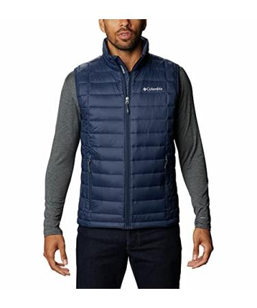 Columbia Mens Voodoo Falls 590 TurboDown Vest Large Collegiate Navy
