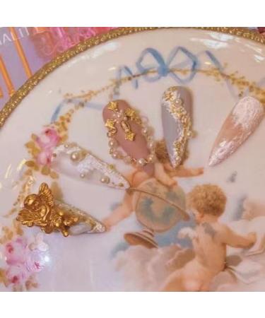 Temperament-enhancing nail plate hand-customized nail dressing nail finished product fake nails retro gypsum explosion Joker white detachable (10-piece)(XS) - Buy Online on GoSupps.com