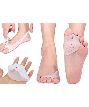 Toe Separator and Gel Bunion Pads for Pain Relief - Hammer Toe Straightener and Spacers for Overlapping Toes - Hallux Valgus Stretchers - Men and Women - Buy Online on GoSupps.com
