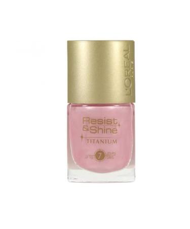 L 'Oreal Resist & Shine Titanium Nail Color 102 Pearl Rose