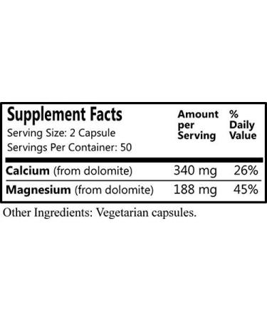 Daily's Dolomite - 100 Vegetarian Capsules for Enhanced Wellness - Buy Online on GoSupps.com