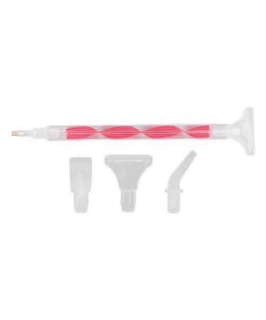 Diamond-art-painting-pencil kit long-lasting comfortable handle-drill-tip-tip anti-fatigue with 5 replacement pinhead for nail art (red)