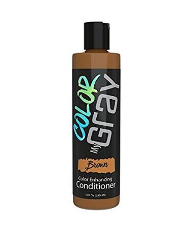 Color My Gray Brown Color Depositing Conditioner For All Shades of Brown Hair to Glaze and Add Temporary Brown Color For Men and Women