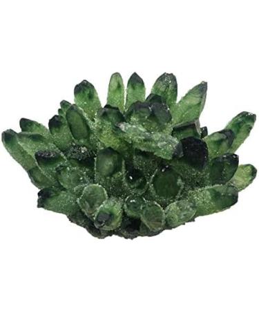 Green Phantom Quartz Crystal Cluster Natural Quartz Minerals Stone Home Or Wedding Decoration outstanding78