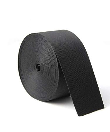 10 Yards 2 Inch Wide Black Nylon Heavy Duty Webbing Strap