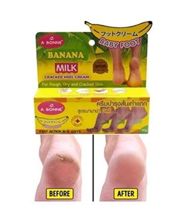 A Bonne' Cracked Heel Cream Banana Milk Rescue your feet Eliminate dry skin Cracked skin 50 g. - Buy Online on GoSupps.com