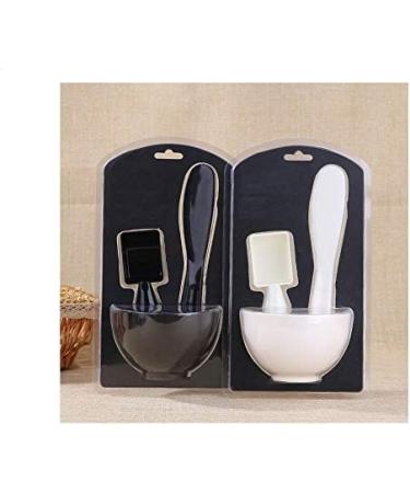 3 in 1 Mask Bowl Set - Spatula & Measuring Cup for DIY Skin Care | Plastic Facemask Applicator Kit for Women & Girls - Random Colors - Buy Online on GoSupps.com