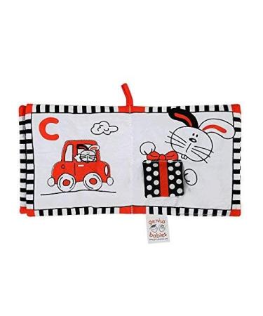 My First ABC Cloth Book for Infants - High Contrast Black, White, and Red Colors - Buy Online on GoSupps.com
