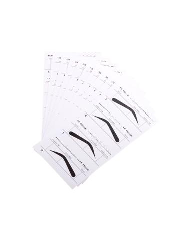 NOLITOY 10pcs Eyebrow Shaping Stencils Eyebrowhack Eyebrow Template Stencils Eyebrow Card Tool Eyebrow Shape medium As Shown