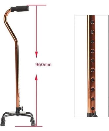Crutches Adjustable Walking Crutches Old Man Crutches Aluminum Alloy Stickies Four-Legged Retractable Stick for Elderly Walking Stick - Buy Online on GoSupps.com